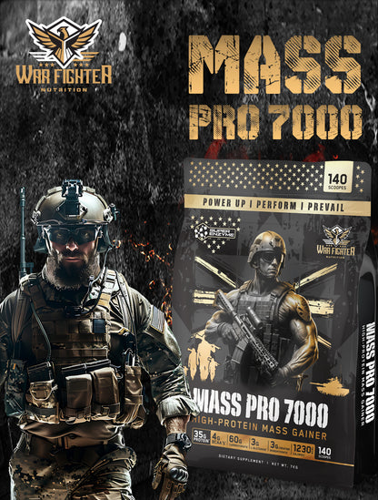 WAR FIGHTER MASS PRO 7000 (7KG) – High-Calorie Mass Gainer