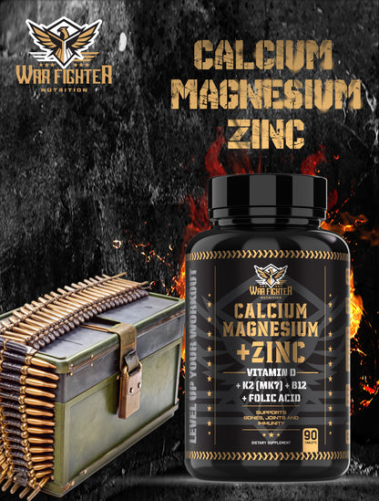 War Fighter Calcium Magnesium Zinc (Cal Mag Zinc) 90 Tablets