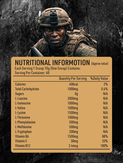 War Fighter Creatine 300g + EAA 400g + M4 Pre-Workout 350g Stack