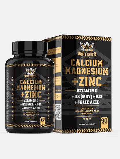 War Fighter Calcium Magnesium Zinc (Cal Mag Zinc) 90 Tablets