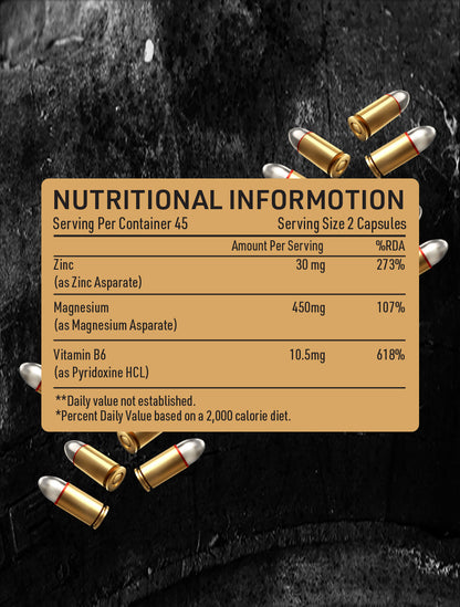 WAR FIGHTER ZMA (Zinc & Magnesium) – 90 Capsules