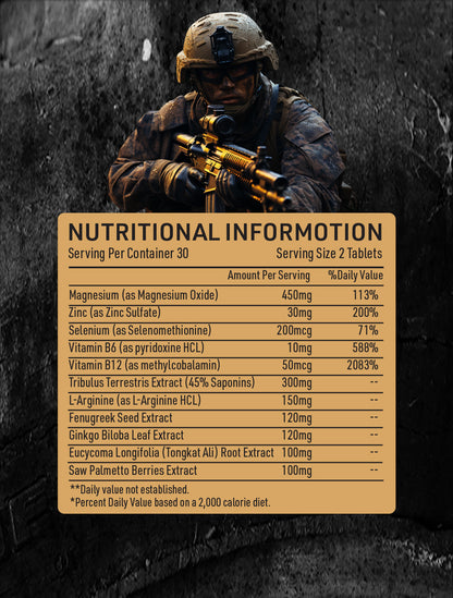WAR FIGHTER TEST WAR POST (60 Tablets)
