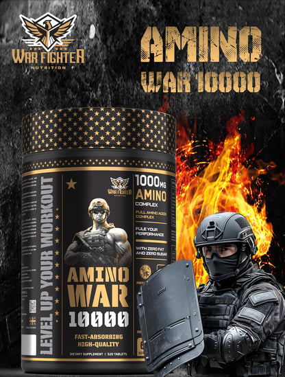 AMINO WAR 10000 (520g) – Amino Complex (10,000mg Aminos)