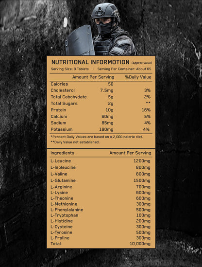 AMINO WAR 10000 (520g) – Amino Complex (10,000mg Aminos)